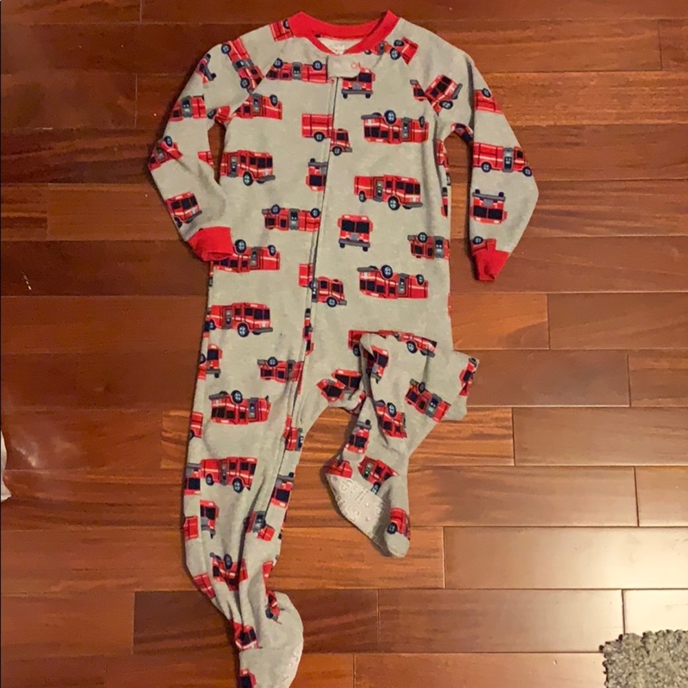 Boys full pj set. Fleece firetrucks- so snuggly!